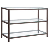 Orleans Furniture - Coaster - Trini 2-shelf Glass Top Entryway Console Table Black Nickel - 720229